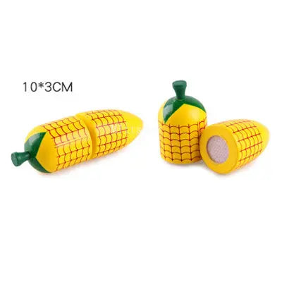 Wooden Fruit Cutting Educational Toy For Children Kitchen Playset With Peelable Fruit 1Pcs