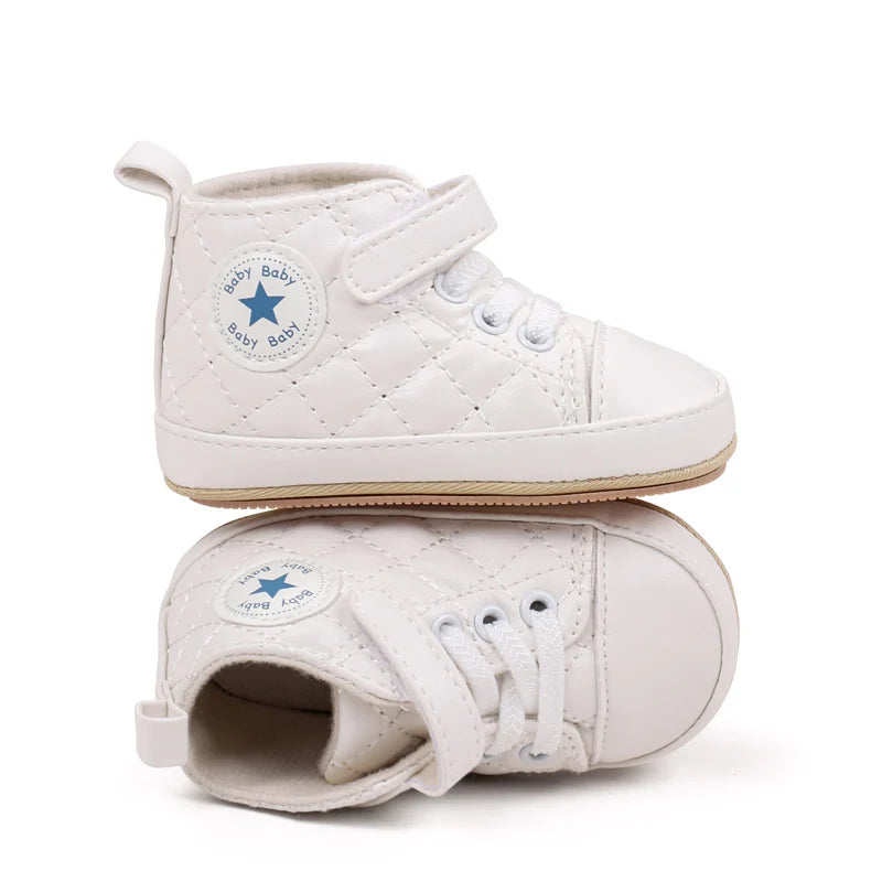 2025 Baby Boy Girl Spring and Autumn Fashion Design TPR Sole Anti Slip Walking Shoes High Quality Breathable Prewalker Shoes