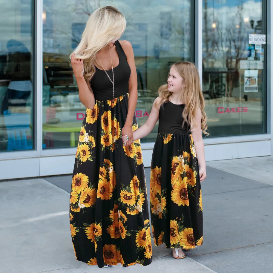 Mother Daughter Matching Dresses Family Sets Mother's Day Gift Summer Beach Mommy And Me Family Matching Mother Daughter Dress
