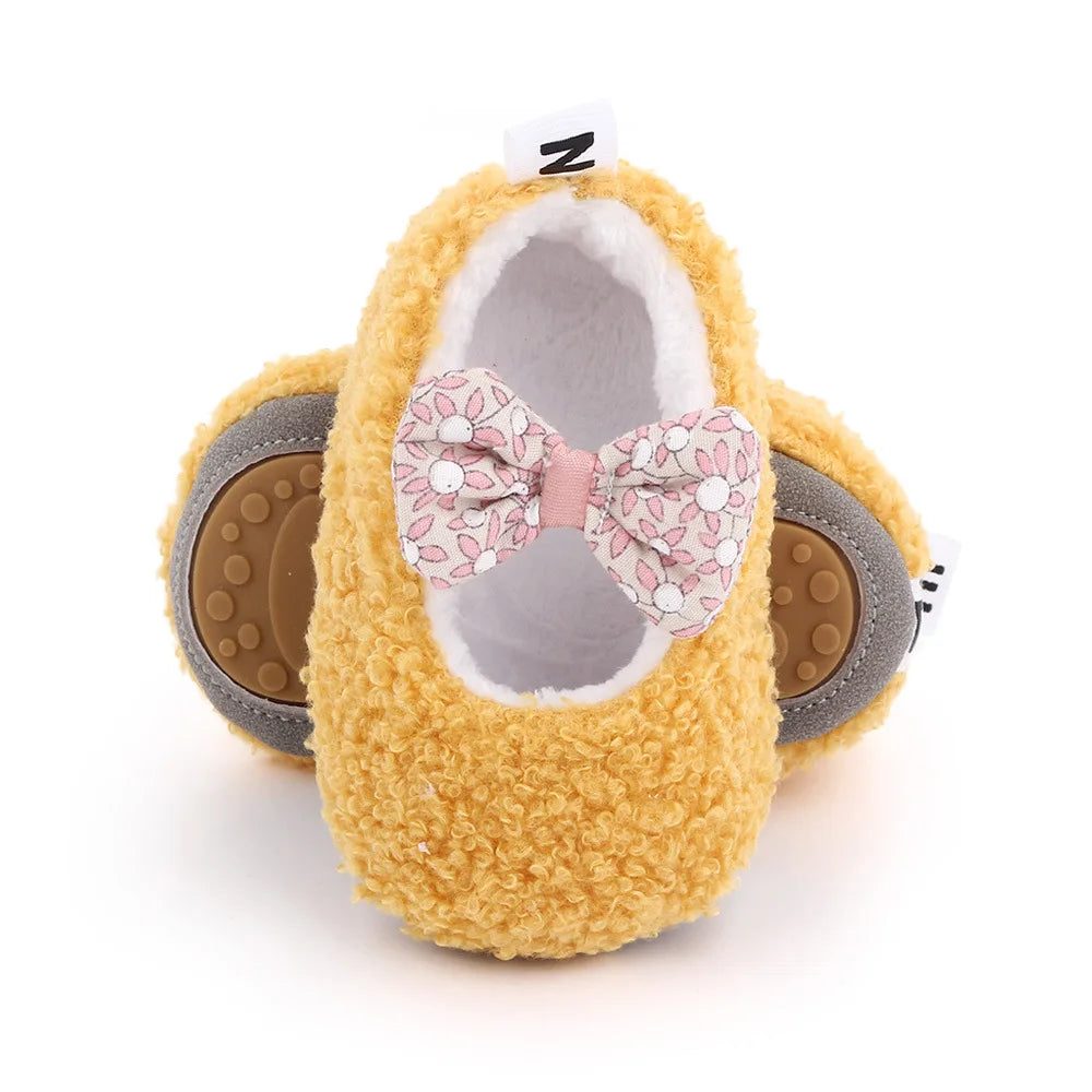 Baby Winter and Autumn Style Multiple Choices High Quality Soft Cotton Warm and Plush Toddler Shoes Anti-slip Sole Prewalking