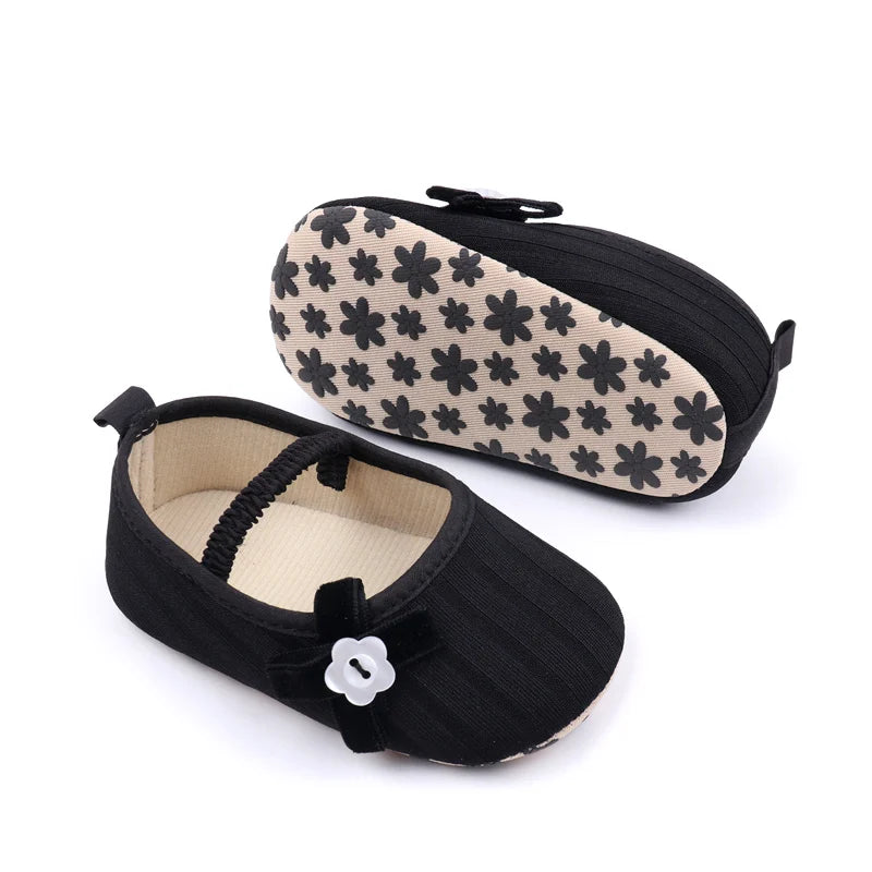 2025 Spring And Autumn Baby Girls First Walking Indoor Outdoor Toddler Shoes With Cute Design Soft And Comfortable Sole For 0-18