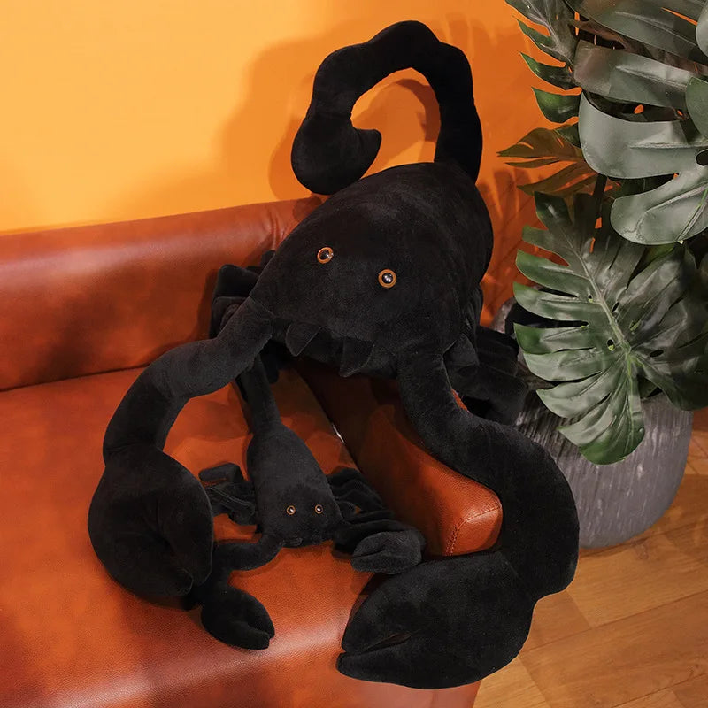 Lifelike Big Size Black Scorpion Plush Toys Simulation Pet Animal Creative Dolls Stuffed Toys For Christmas Birthday