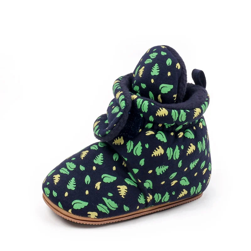 Winter Baby Boys And Girls First Walking Toddler Shoes With Fashion Design And High Quality TPR Sole For 0-18M Baby Unisex
