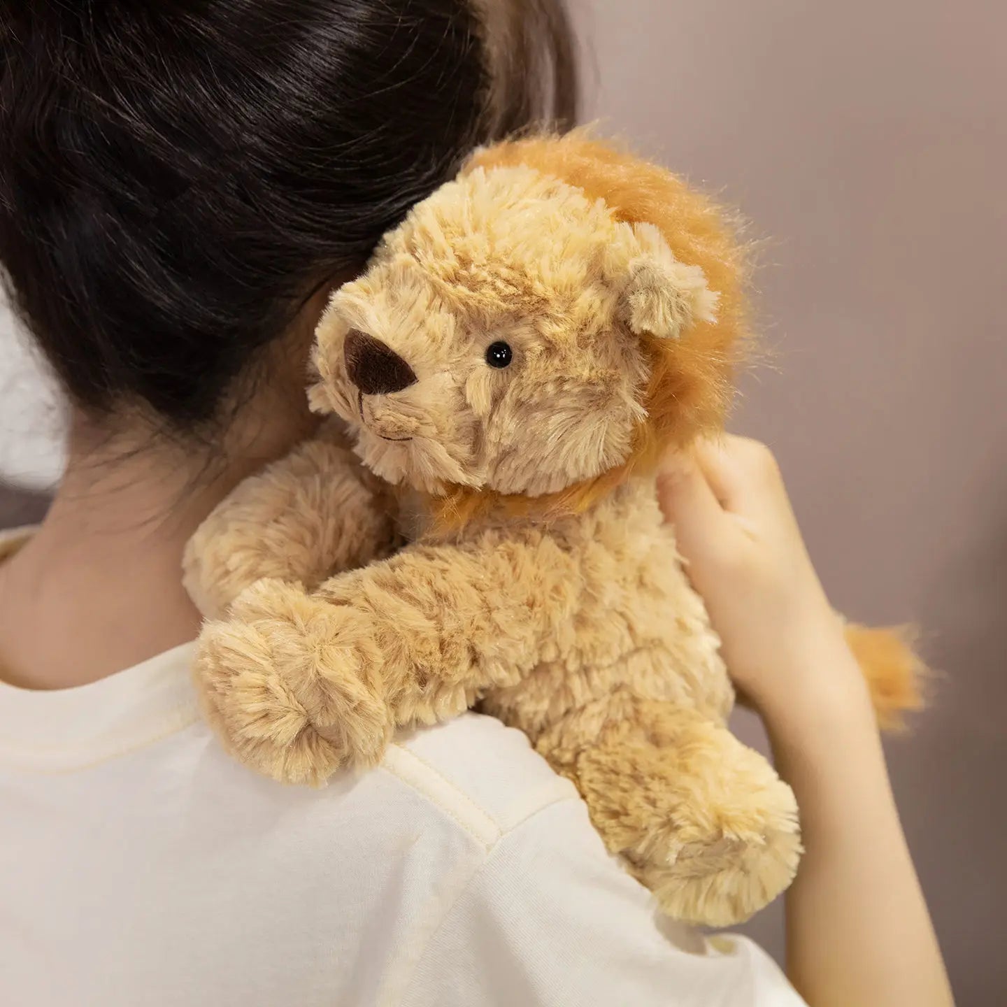 25cm Super Cute Jungle Lion Plush Toy Cartoon Stuffed Animal Doll for Kids Room Decor Boys & Girls Birthday Gift