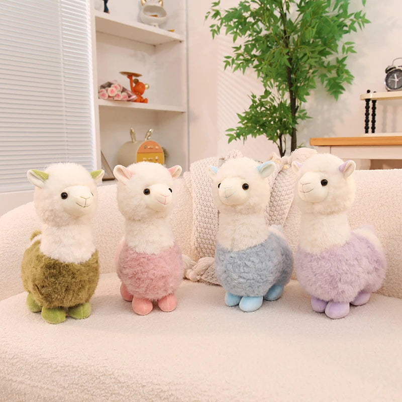 Hot Sale 30cm New Alpaca Plush Toy 3 Colors Cute Animal Doll Soft Cotton Stuffed Doll Home Office Decor Kids Girl Birthday Gift