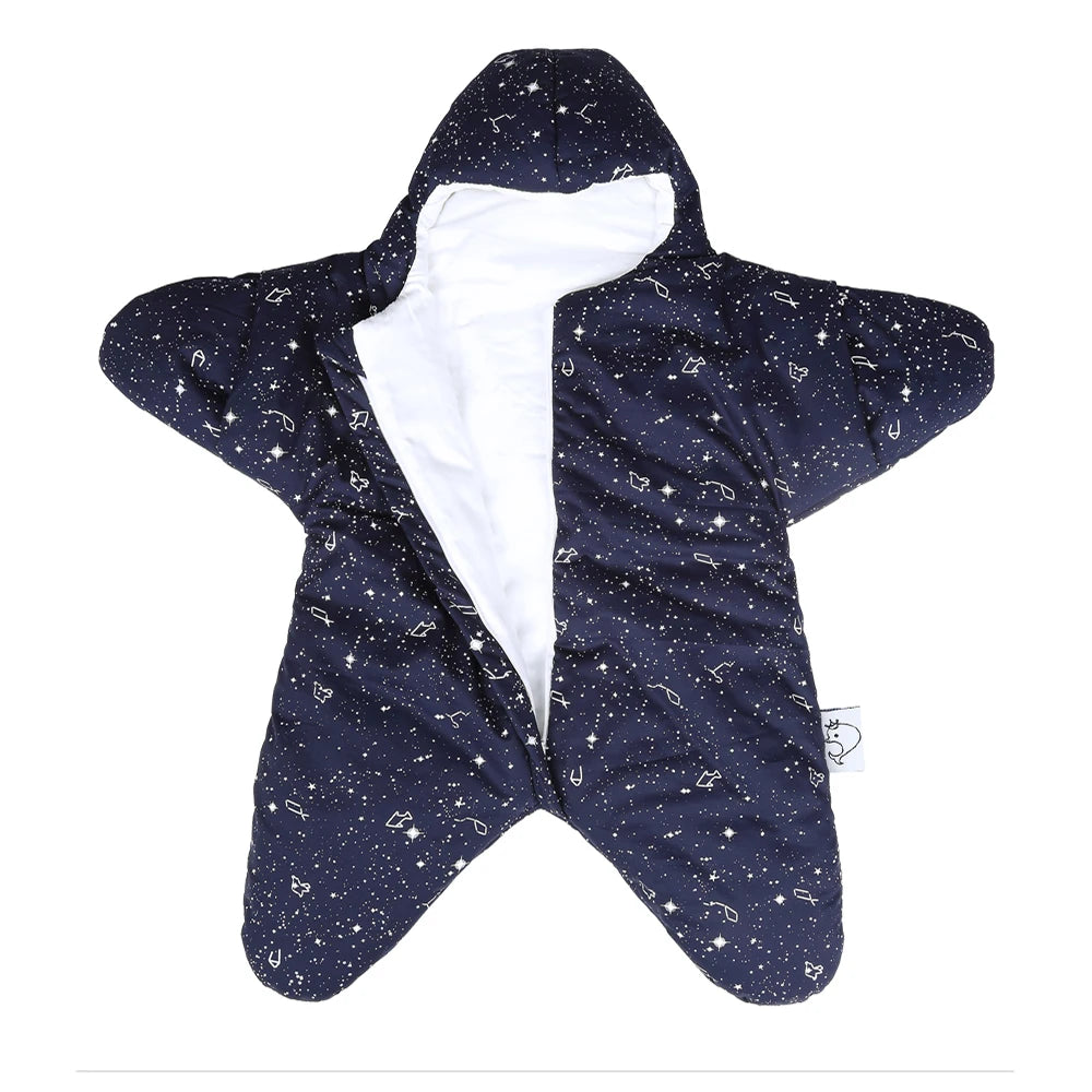 INSULAR Baby Starfish Sleeping Bags Infant Warm Sleep Sacks Kids Cotton Swaddle Blanket Separated Sleeves Legs Winter 0-8 Months