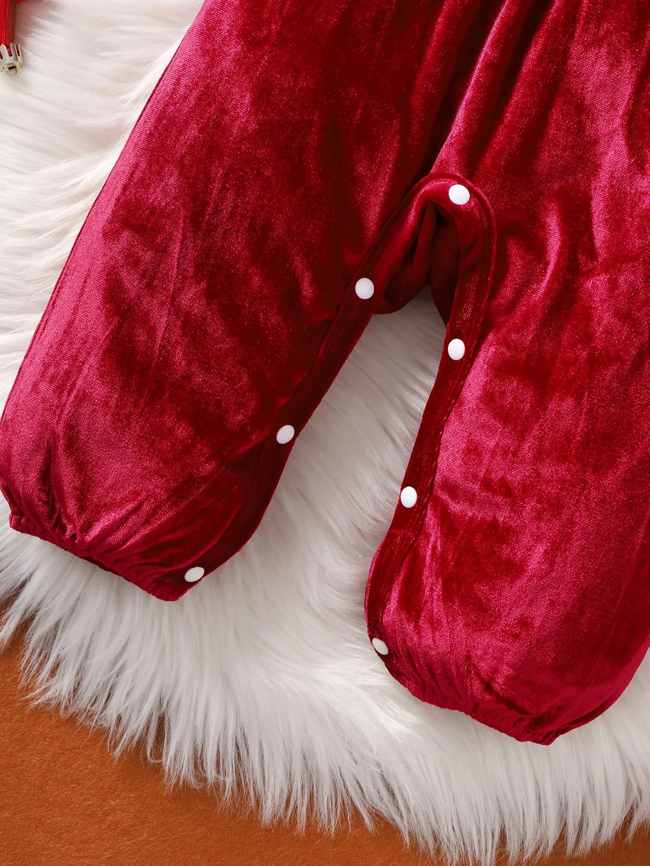 Cute Baby Girl Red Velvet surface Lace Bodysuit +top hat 0-2 year old baby girl spring And autumn Bodysuit  Festival Clothing