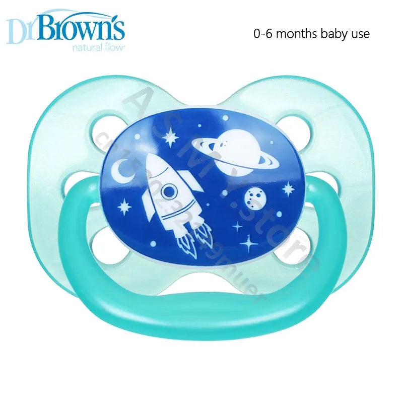 Dr. Brown's Silicone Pacifier For Newborns 0-18 Months Soft Silicone Pacifier For Gentle Soothing