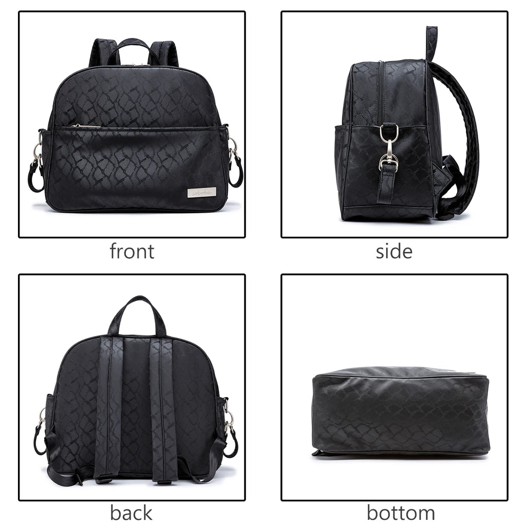 Soboba Stylish Mother Diaper Backpacks Large Capacity Waterproof Environmental Fabric Diaper Bag for Mommy Fashion Nappy Bag