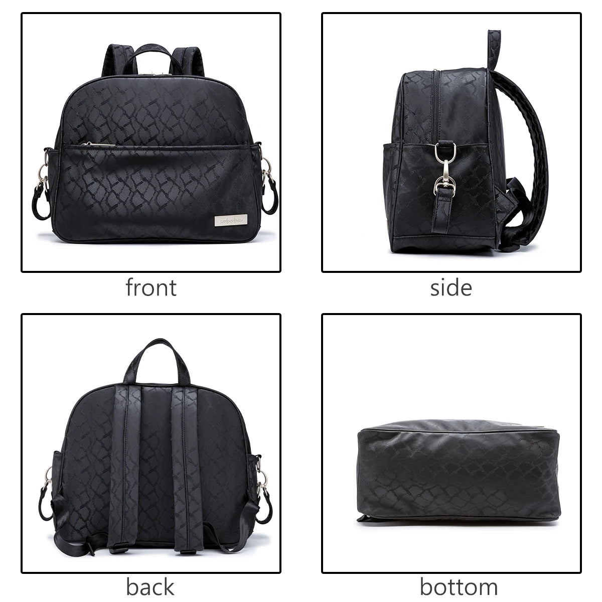 Soboba Stylish Mother Diaper Backpacks Large Capacity Waterproof Environmental Fabric Diaper Bag for Mommy Fashion Nappy Bag
