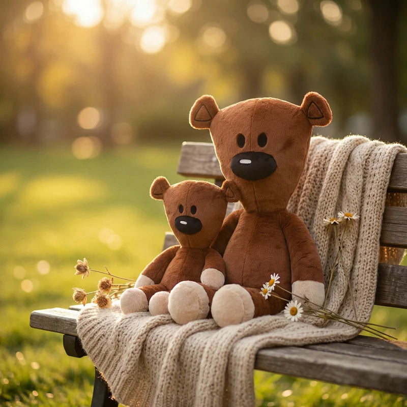 Cute High Quality Fun Mr Bean Teddy Bear Plush Toy Stuffed Animals Cute Coffee Baby Doll Mini Pillow Decor Soft Children Birthda