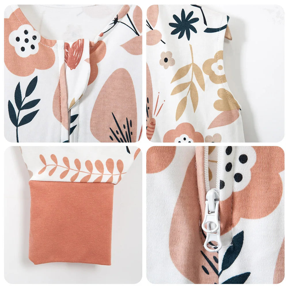 Baby Sleeping Bag 28-32℃ Summer Cool Vest Kids Sleep Sack Boys Girls 100% Cotton Breathable Sleeping Bag Baby Anti Tipi New