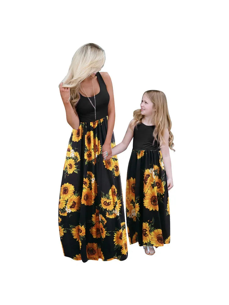 Mother Daughter Matching Dresses Family Sets Mother's Day Gift Summer Beach Mommy And Me Family Matching Mother Daughter Dress