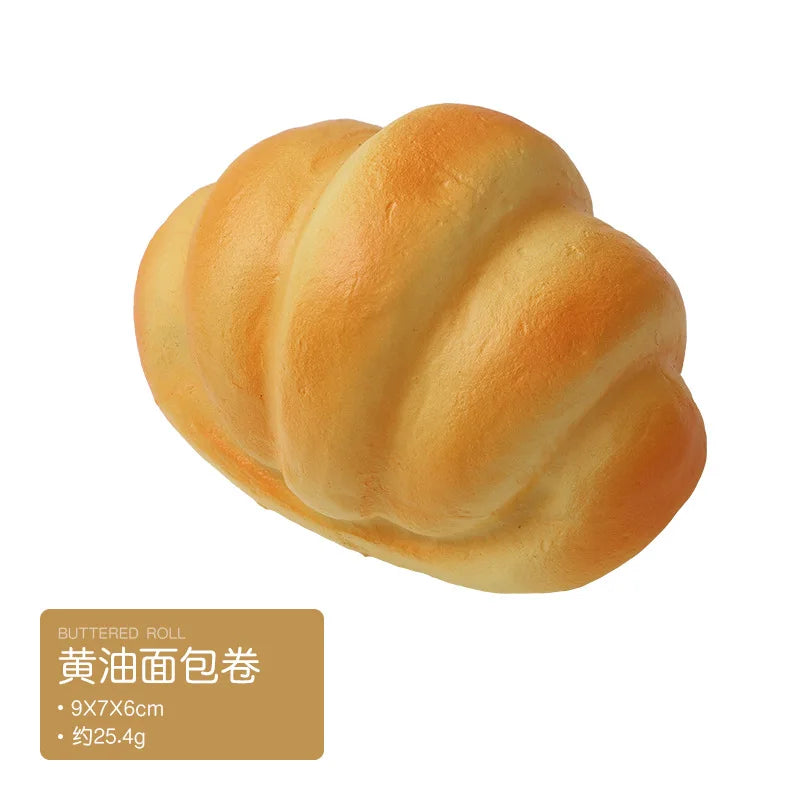 1/3/6PCS Toast Bread Squishy Toys Slow Rebound Simulation Bread Sensory Toys Stress Relief Squeeze Toys for Kids Adult Gifts