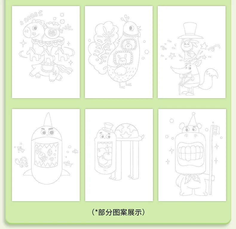 Magic Folding Pictures Animal Section Kids Drawing Book Creative Paper Folding Art Craft for Children
