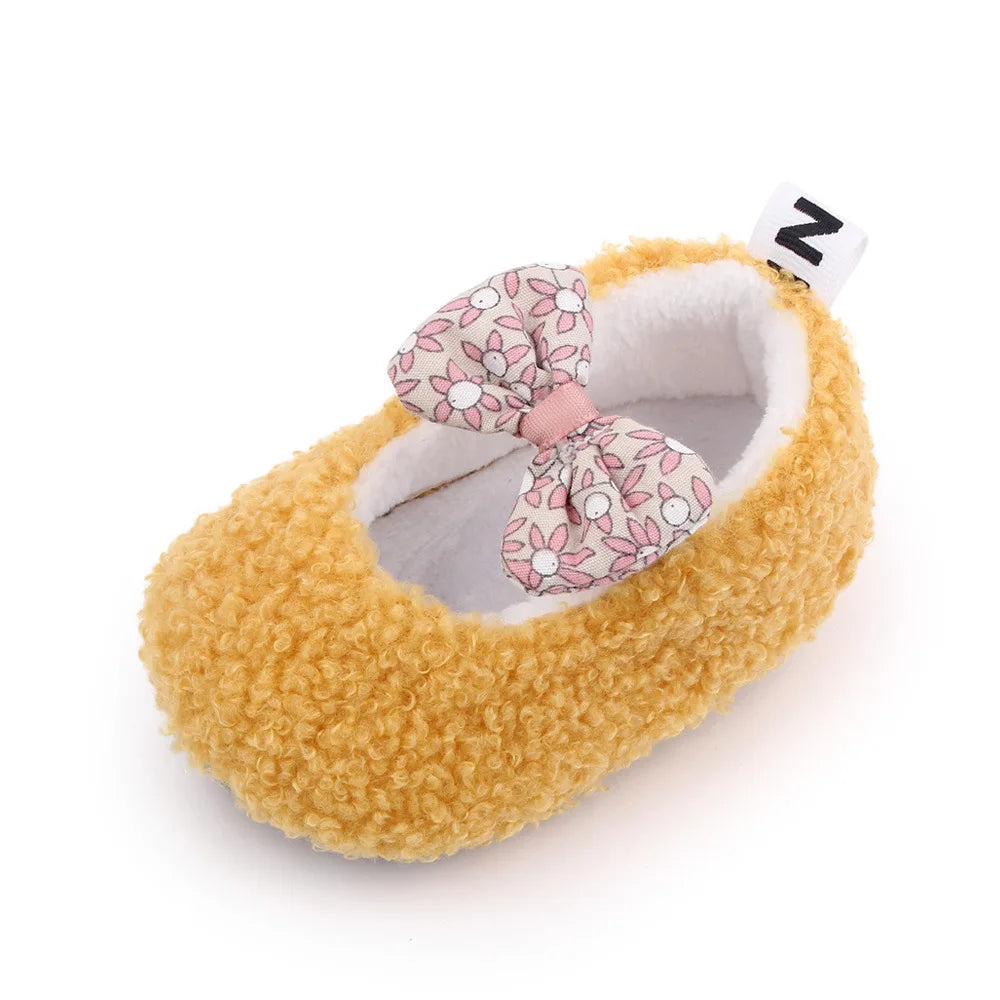 Baby Winter and Autumn Style Multiple Choices High Quality Soft Cotton Warm and Plush Toddler Shoes Anti-slip Sole Prewalking