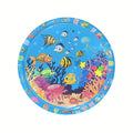 90cm/35.43inch Circular Clownfish Inflatable PVC Baby Playing Water Mat Toddler Pad Kids Early Education Tummy Time Activity Toy