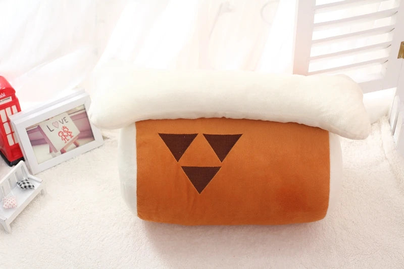 Hot Monster Hunter Huge Grilled Meat Pillow Plush Barbecu with Big Bone Stuffed Toy Children's Christmas Home Decoration Gift