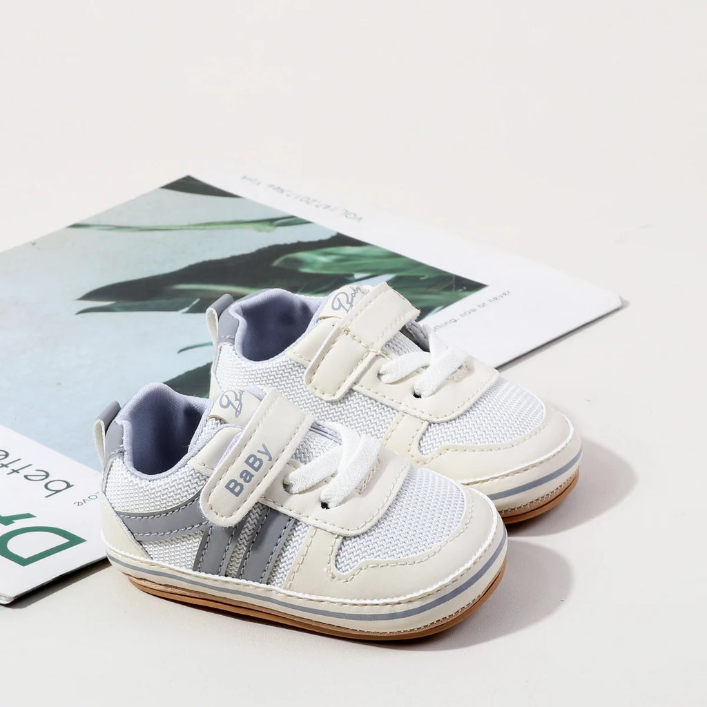 Spring And Autumn Baby Boys And Girls Sports Style Toddler Shoes High Quality PU Leather And Comfortable TPR Sole For 0-18M
