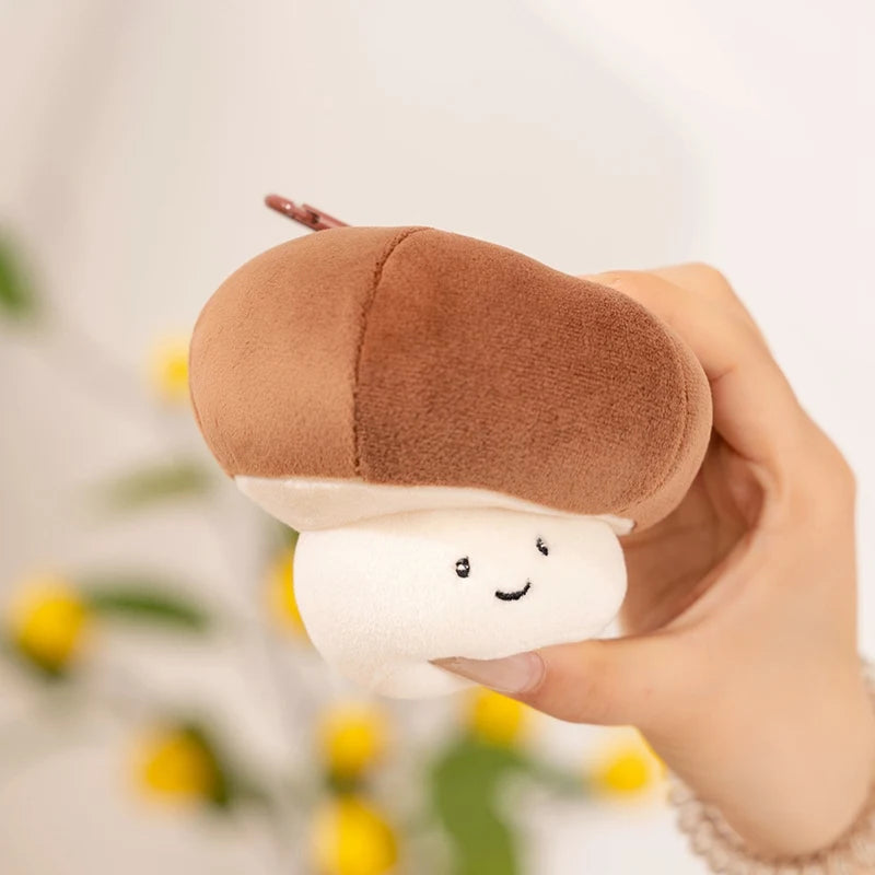 Kawaii Vegetable Plush Toys Cute Vegetables Pendant Onion Chili Mushroom Carrot Plush Pendant Keychain Toy