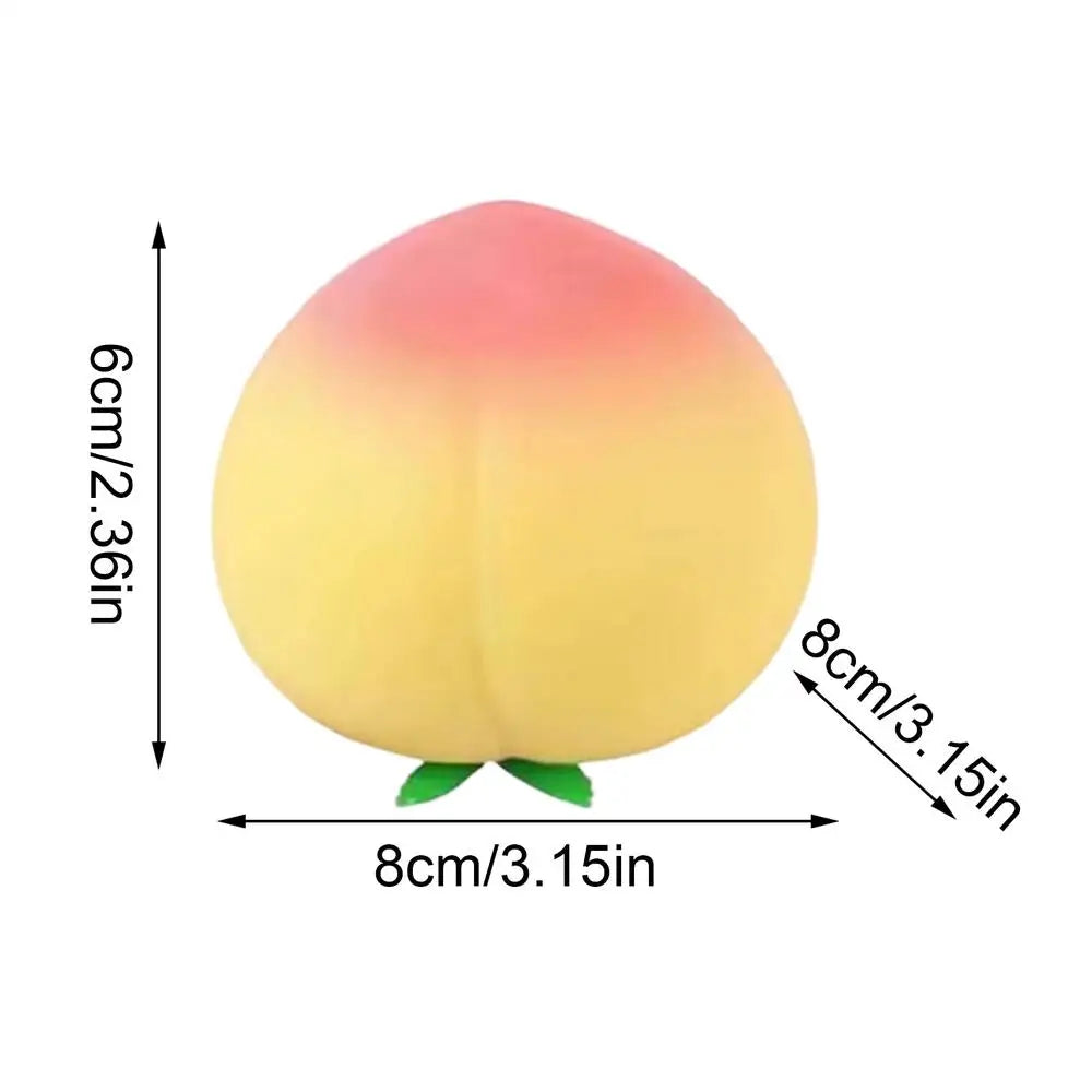 Soft Peach Fruit Squishy Toy Slow Rising Stress Relief for Adults Slow Rising Stress Relief Fidget Toy Novelty Gifts