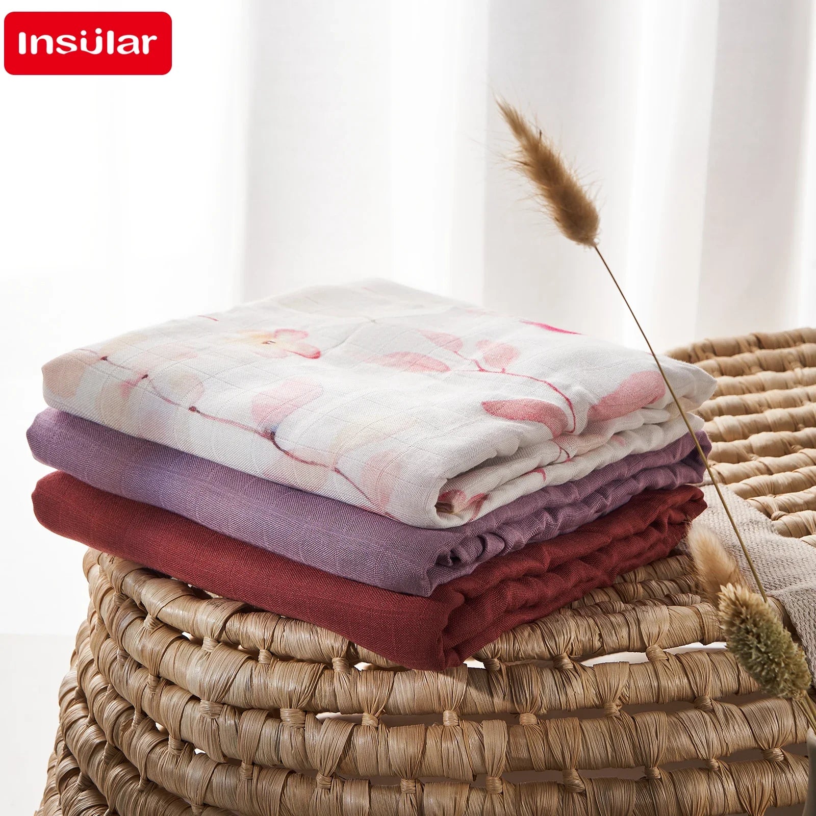 120*120 Cm Soft Muslin 100% Cotton Baby Blanket Cute Cartoon Newborn Blankets Bath Gauze Infant Wrap Sleepsack Stroller Cover