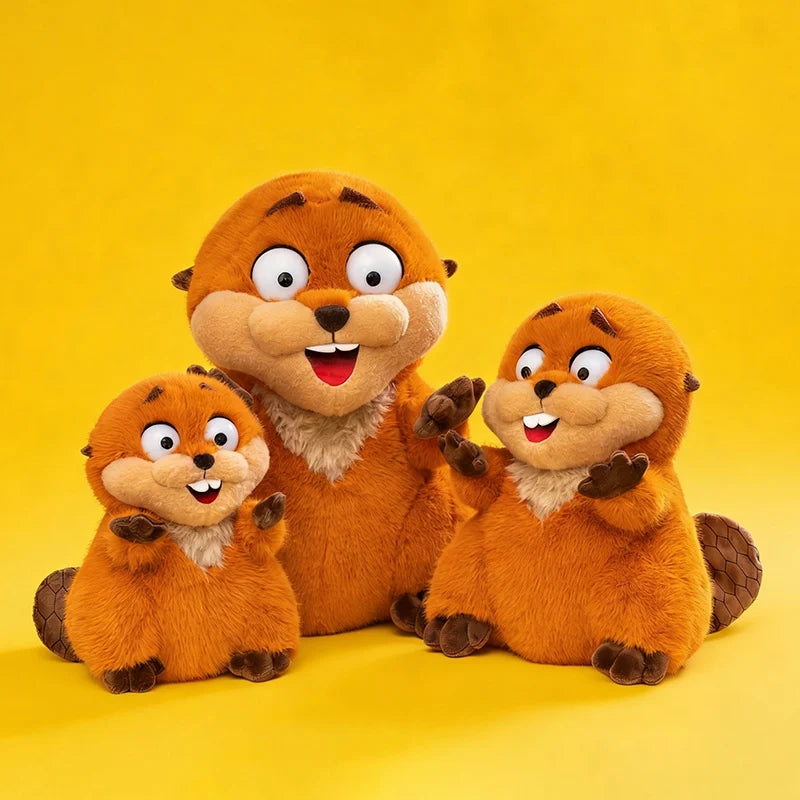 Nice Anime Hoppers Plush Cute King Georges Tom Lizard Plush Soft Stuffed Animal Beaver Plushie Doll Toy Birthday Gift For Kid