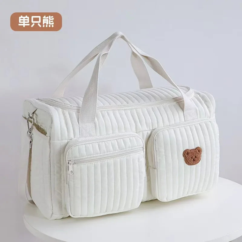 Large Capacity Mommy Bag Luggage Diaper Bag Portable Shoulder Handbags Maternity Travel Tote with Pockets Mother Kids
