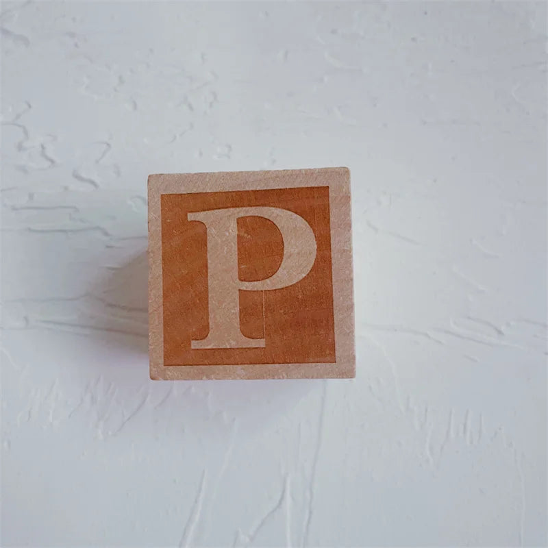Wooden Alphabet Ornaments AtoZ for Custom Names Nordic Style 26 Letter Set for Home Decor Crafts and Photography Props