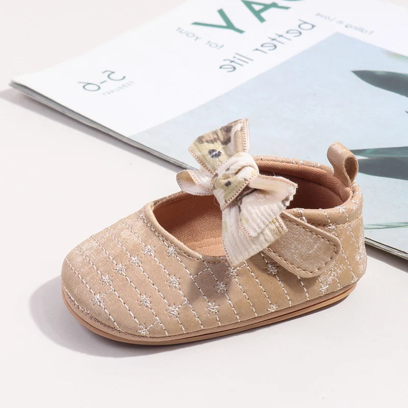 New Spring And Autumn Baby Girls First Walking Indoor Outdoor Toddler Shoes With Fashion Design For 0-18M Baby Princess Shoes