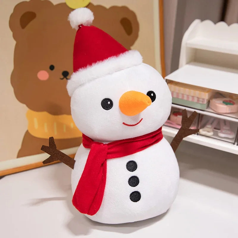 Aurora World Santa Claus Elk Snowman Gingerbread Man Plush Toys Set Model 001 Decorative Christmas Gift For Children