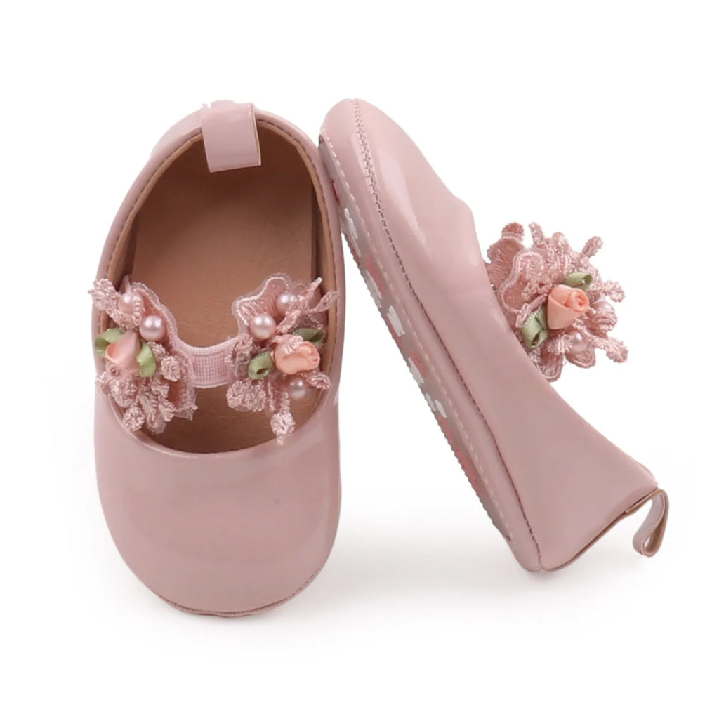 2025 Spring and Summer Baby Girl Shoes High Quality PU and TPR Anti-slip Sole Beautiful Flower Mary Jane Style Fashion Sandal