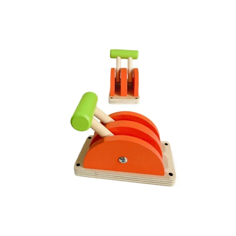 Montessori Busy Board European Style Educational Toy With Switch Doorbell Socket Led Lamp Learning Game