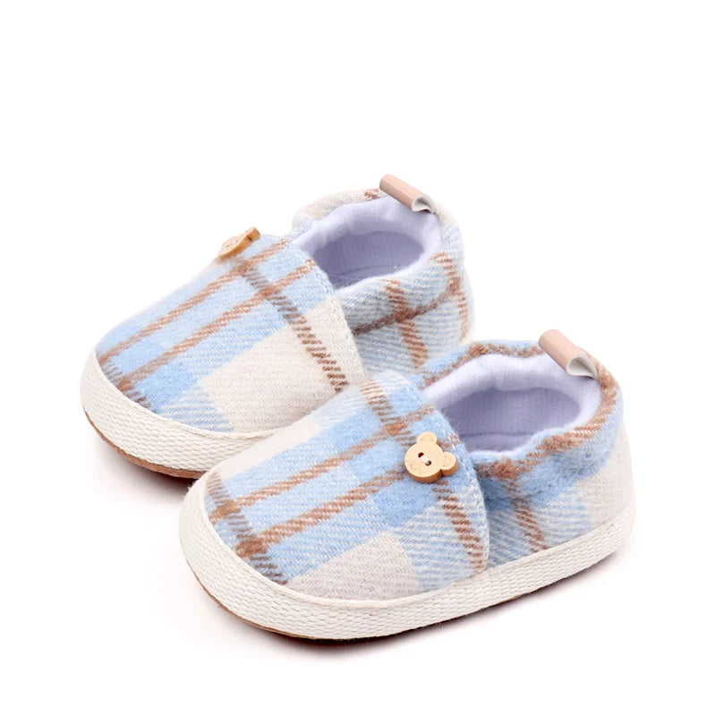 2025 Spring And Autumn Baby Boys And Girls First Walking Toddler Shoes With Fashion Color Block Design And Soft TPR Sole