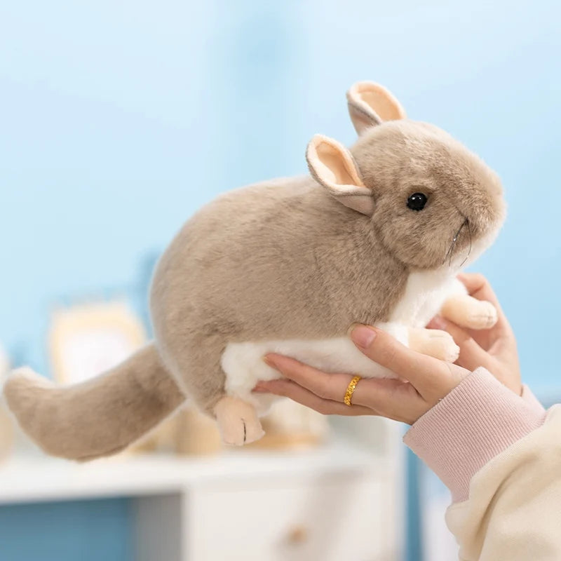 Wholesale Hot 40cm Kawaii Simulation Chinchillidae Plush Toys Soft Lifelike Chinchillas Mouse Stuffed Animal Toys Birthday Gifts