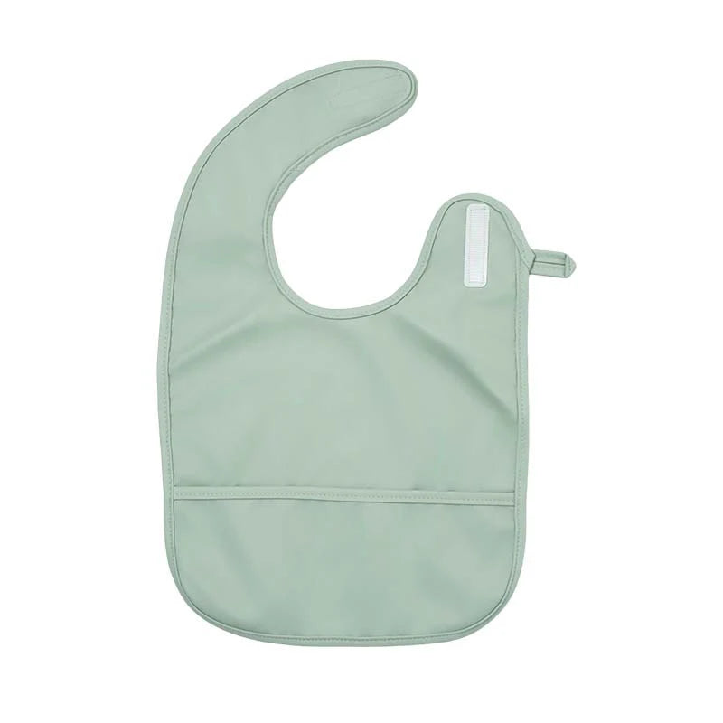 Sleeveless Baby Feeding Bibs Soft Waterproof Toddler Kids Anti-dirty Apron Solid Color Infant Saliva Bib with Pocket Baby Stuff
