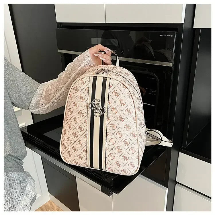 Elegant Leather Vintage Diaper Bag: Luxury Crossbody Handbag For Women With Designer Letter Logo And Large Tote Capacity