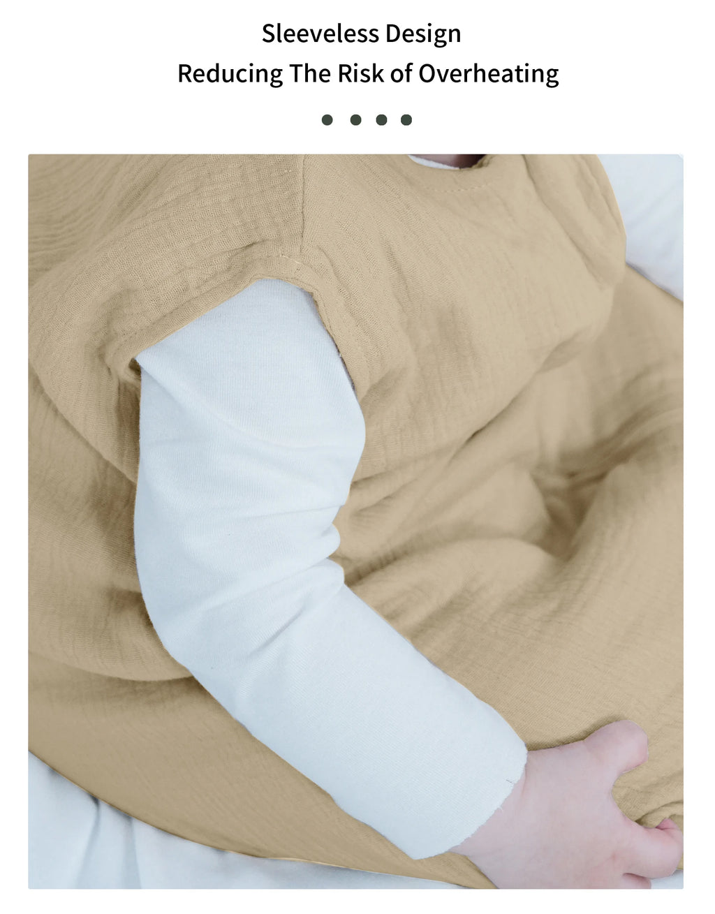 Baby Sleeping Bag Newborn Swaddle Sleeveless Sleep Sack Summer Thin Premium Muslin Cotton Soft 2-Ways Zipper Easy Diaper Changes