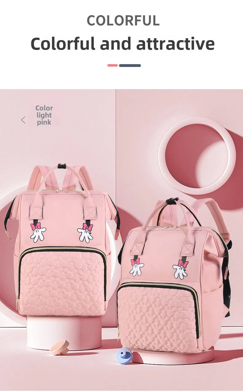 Personalized Name Mommy Bag Multi-functional Double Shoulder Storage Diaper Backpack for Outdoor Traveling Mom Gift