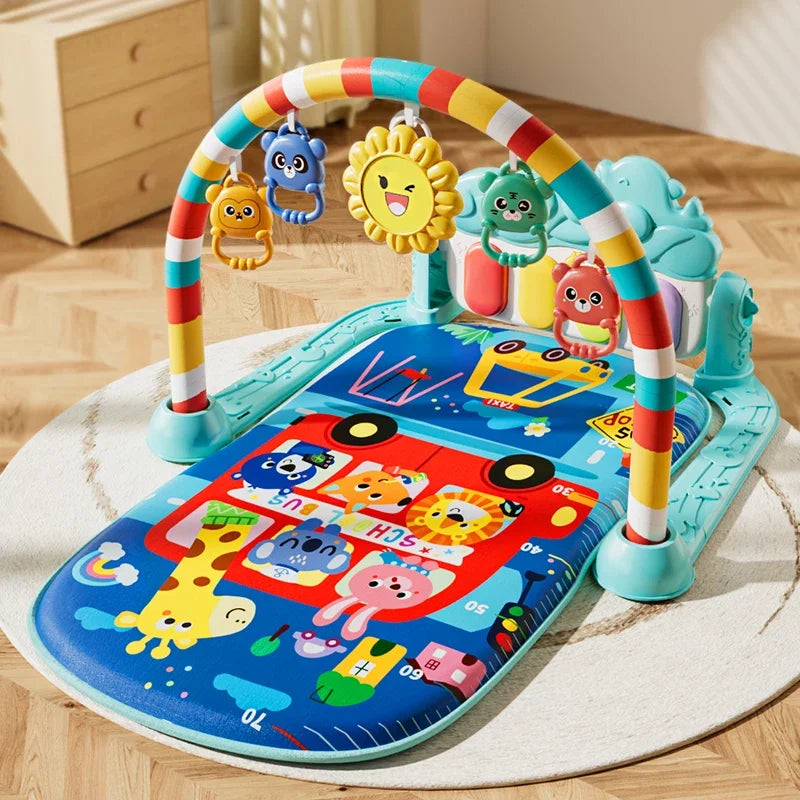 Baby Activity Play Mat With Music And Lights Kick Piano Mat Model TPM5 5 Detachable Sensory Toys For Tummy Time