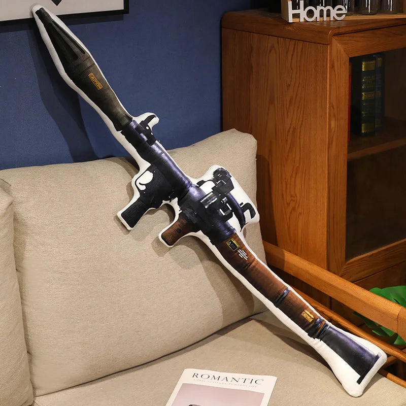 Hot Super Cool Realistic Stuffed Printed Firearm Plush Toys Soft Funny Lifeiliek Rifle Sniper Rifle Toys Game Props For Boys
