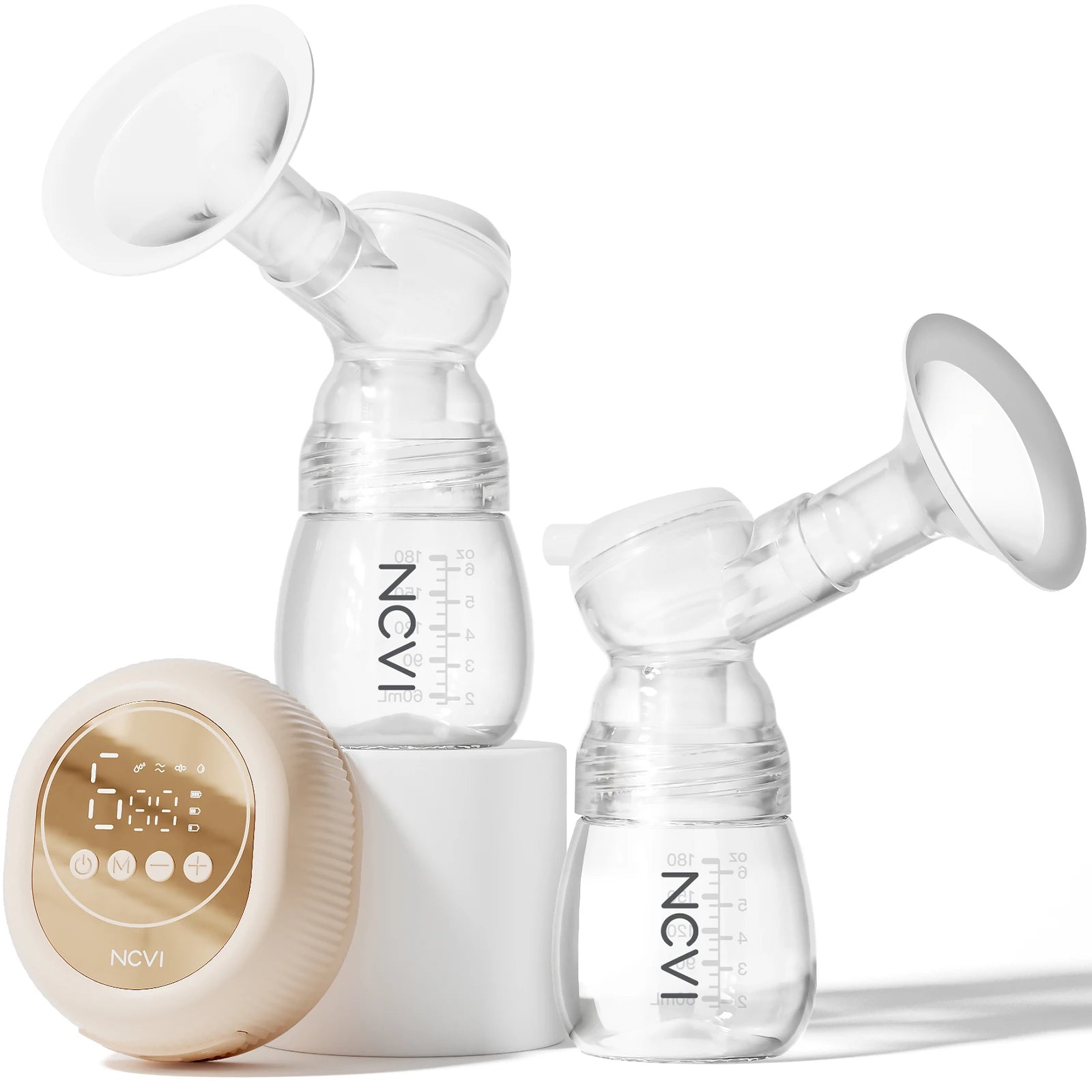 NCVI Double Electric Breast Mlik Pump,4 Modes 9 Levels,21/24mm Flanges Parts,Low Noise,