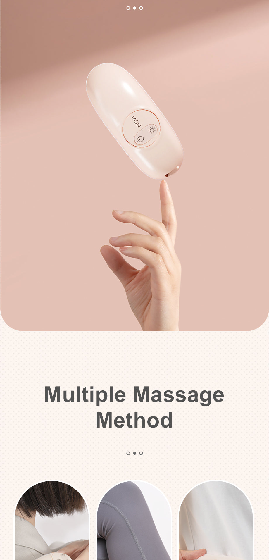 NCVI Warming Lactation Massager, 2 Vibration & Heating Modes, Breastfeeding Support for Clogged Ducts, Mastitis, Improve Milk Fl