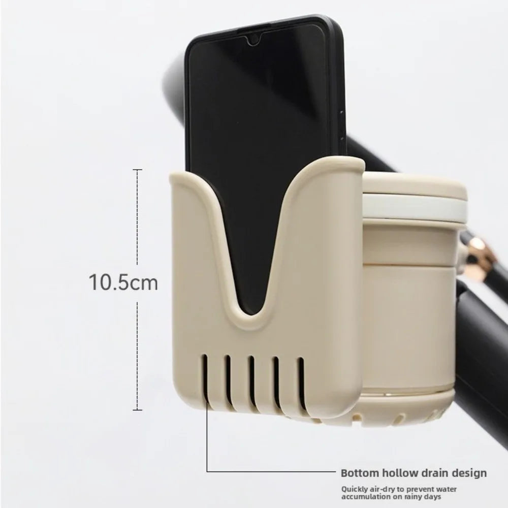 Anti-slip Baby Stroller Cup Holder Easy To Install Adjustable Kids Cup Stand Rotatable Phone Holder