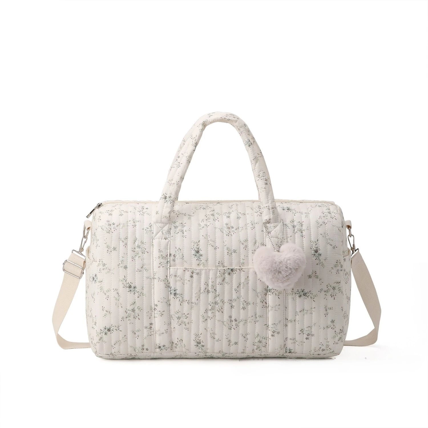 Embroidered Floral Diaper Bag Large Capacity Maternity Travel Handbag 46x22x28cm Shoulder Bags Baby Items Organizer