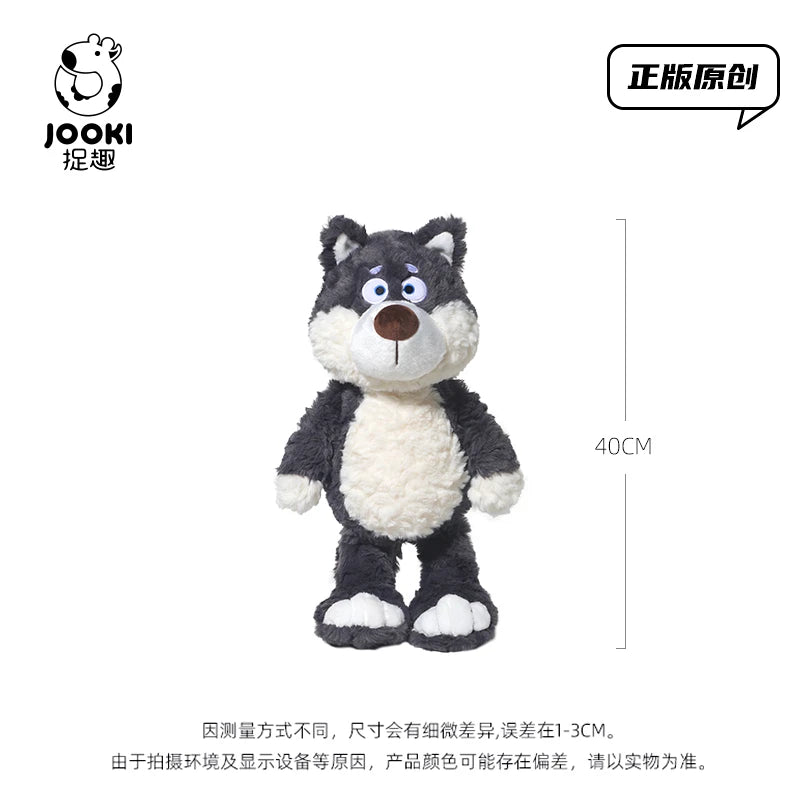 Nice Cuddly Cartoon Plush Toys Gray Wolf High Quality Fluffy Sitting Pose Doll Warm Cozy Children Companion Xmas Gift Home Decor