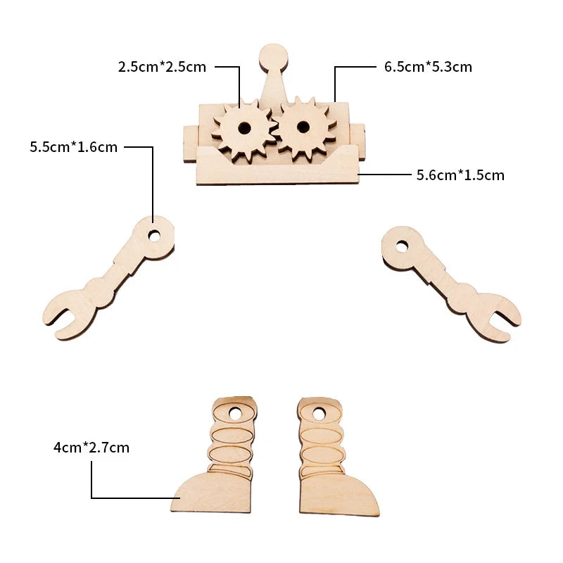 Baby DIY Wooden Montessori  Busy Board Parts  Busy Board Accessories Slide Alarm Clock Educational Toy Gear for Children Gifts