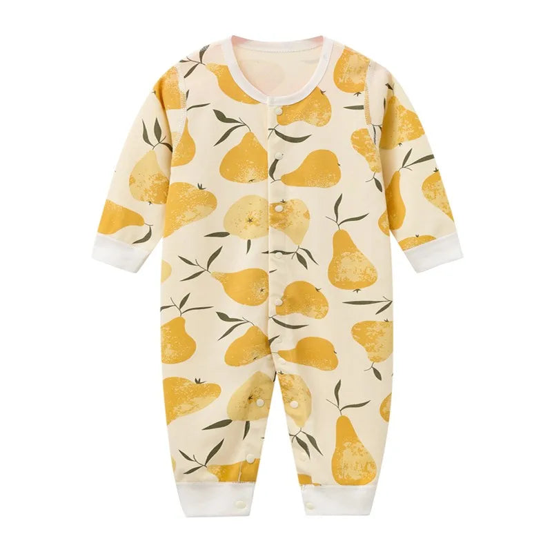 1-Piece Cartoon Cute Baby Boy Girl Rompers Snap-fastener Newborn Unisex Jumpsuits 6-24 Months Infant Clothing