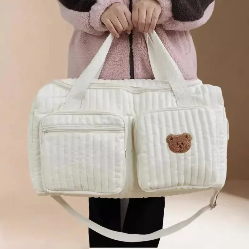Large Capacity Mommy Bag Luggage Diaper Bag Portable Shoulder Handbags Maternity Travel Tote with Pockets Mother Kids