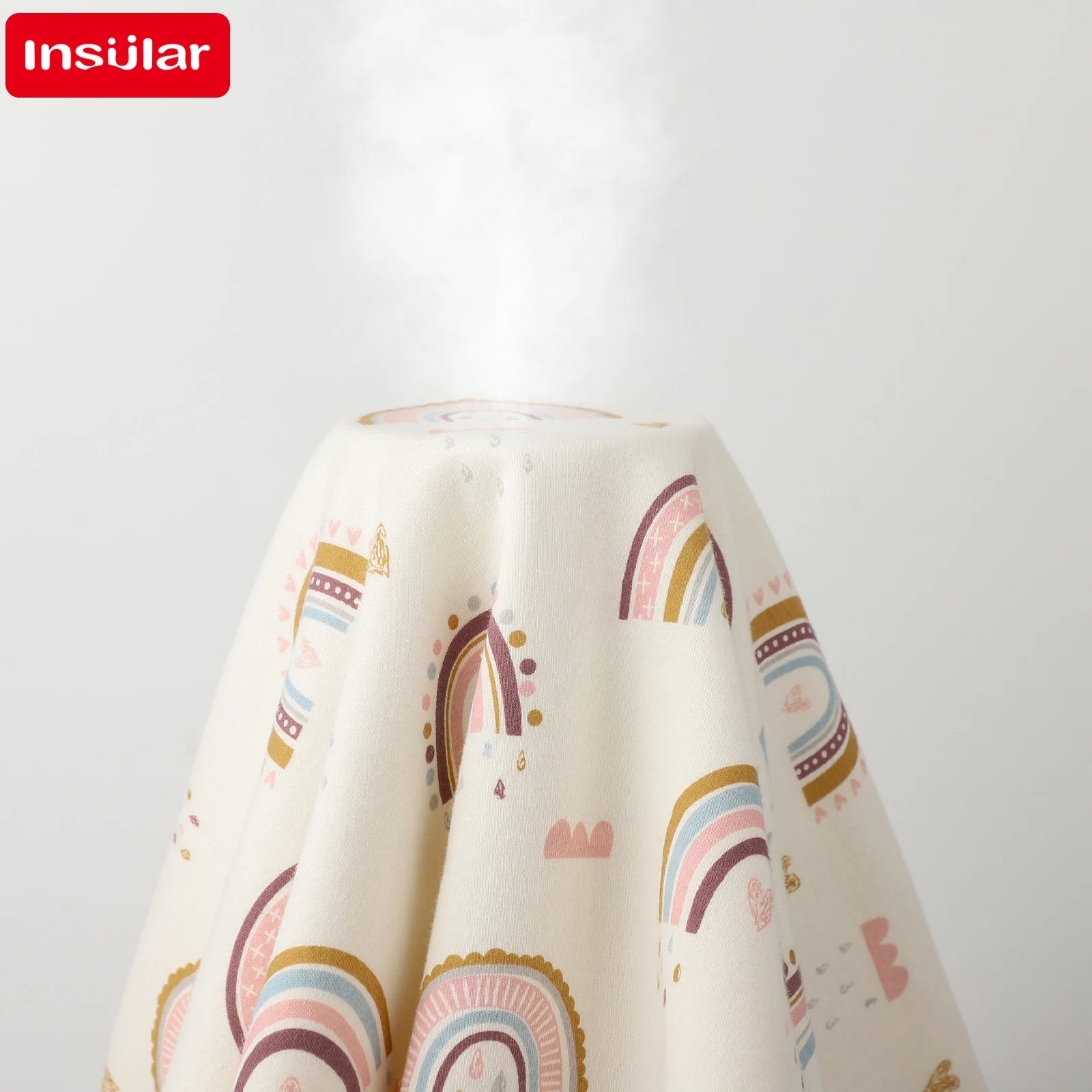 INSULAR Child Cotton Cover 2-layer Infant Swaddling Quilt Kid Nap Blanket Breathable Baby Blanket Skin-friendly Multi-functional